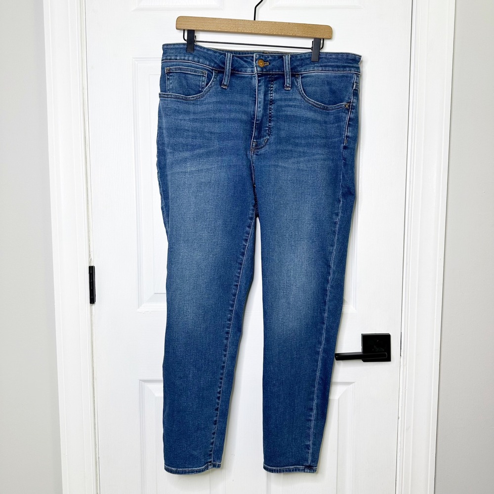 Madewell Curvy Roadtripper‎ Jeans Size 16W Blue Roselawn High Rise Skinny DM6582